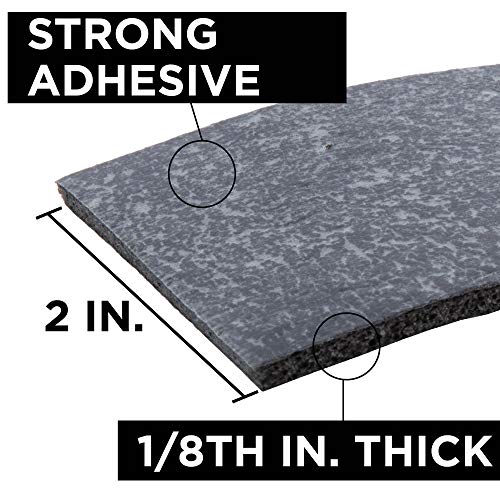 Cambridge Foam Insulation Tape 30-ft Length x 2-in Width x 1/8-in Thickness, Black; Insulates Hot and Cold Pipes and for Weather Stripping or Soundproofing - Thumbnail 5