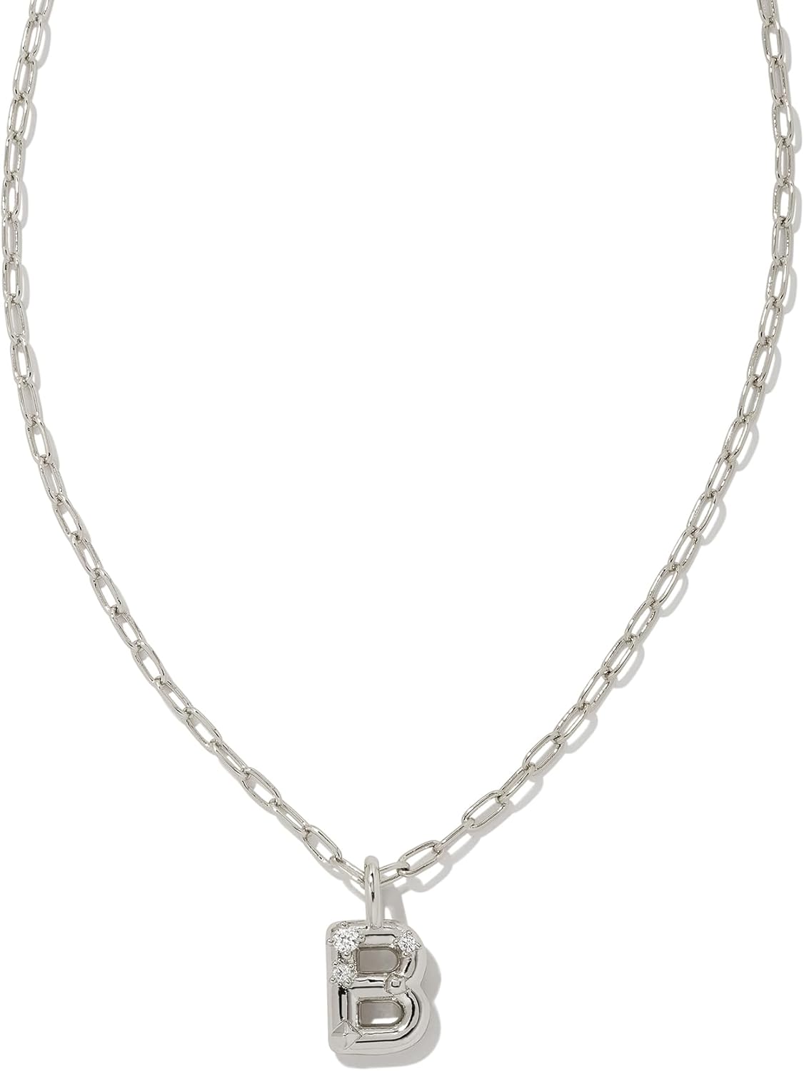 Kendra Scott Crystal Letter Short Pendant Necklace, Fashion Jewelry for Women