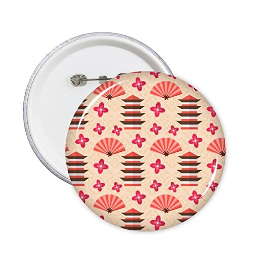 Pin's japon mignon avec attache épingle solide et motif sakura résistant aux rayures
