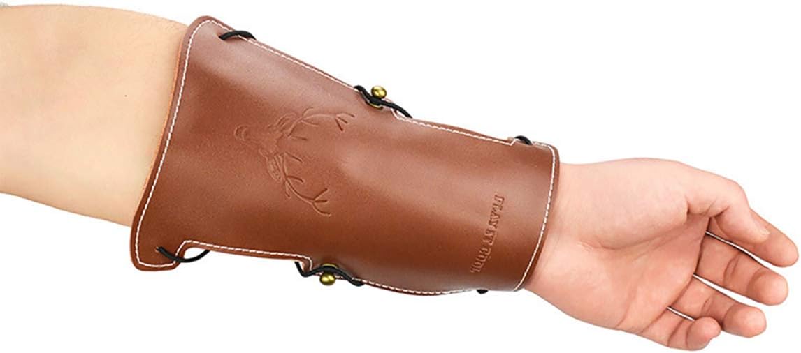 Obert Archery Adjustable Protective Arm Guard Forearm Protector Armband + Finger Guard for Shooting Hunting