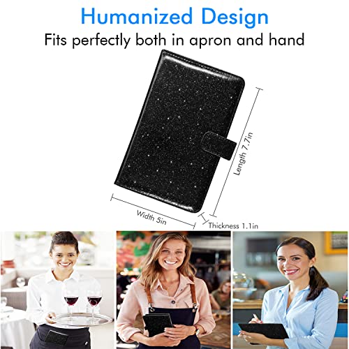 image for Caweet Server Book for Waitress-Leather Waitress Book Organizer with Z