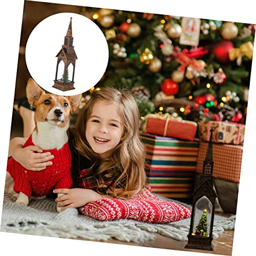 jojofuny 1 Peça Vento Tema Decoração Luz Ornamento Iluminado Retrô LED Natal Globo Noel Centro Vinta