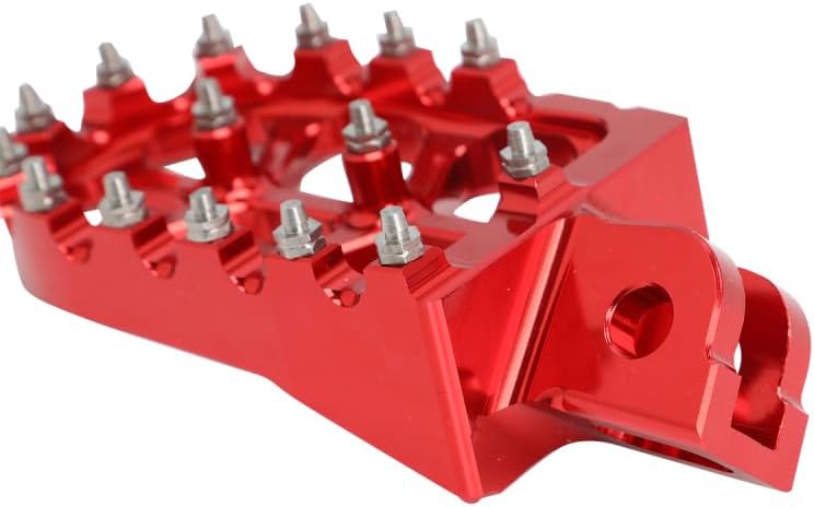 Motorcycle Foot Pegs Pedal Footpegs for GROM MSX 125 2013-2026, MONKE.Y 125 2020-2025 Dirt Street Bike, RED