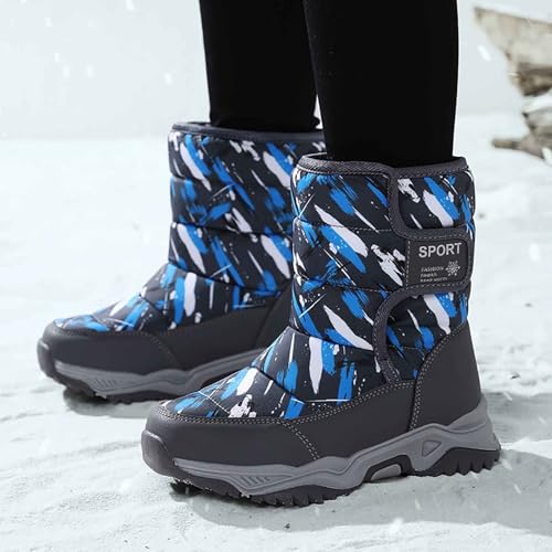 IWIHMIV Winter Boots Toddler Winter Shoes Girls' Snow Boots Winter Boots for Toddler Boys Comfortable Warm Shoes for Kids2