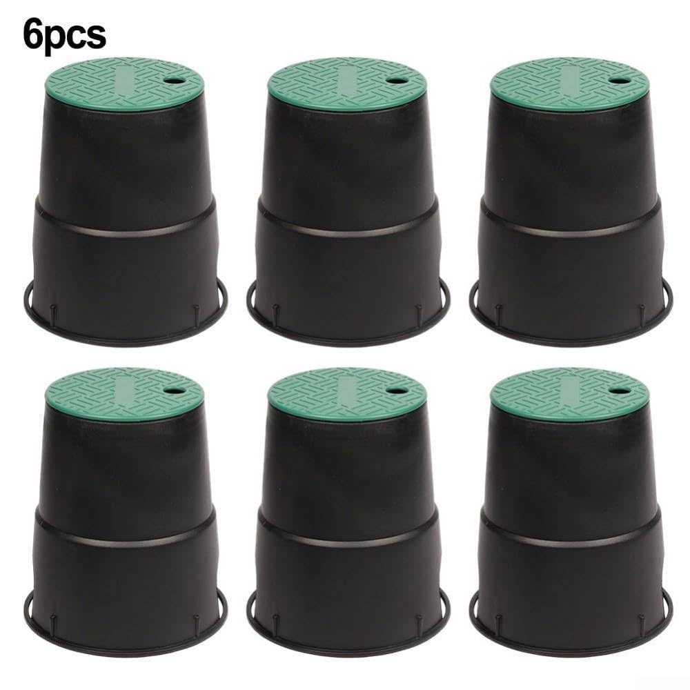Bewässerungsschacht 15 cm 6er Set, Schutz für Ventile und Filter