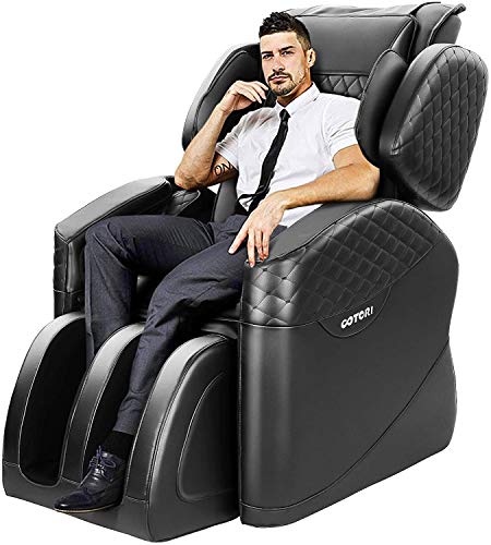 Zero Gravity Massage Chair with Lower-Back Heating in black