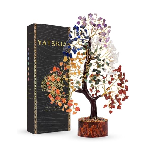 Yatskia 7 Chakra Tree Of Life, Crystal And Gemstones, Birthday Gi...