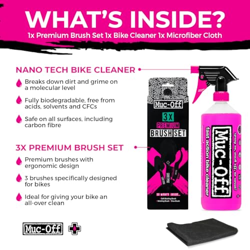Image of Muc-Off Nano Tech Bike Cleaner 1L | Biodegradable Formula, Safe on Carbon Fibre and All Surfaces | Breaks Down Dirt on a Molecular Level