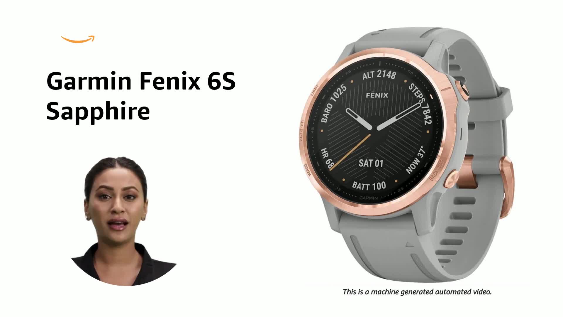 Garmin Fenix 6S Sapphire, Premium Multisport GPS Watch, Small-Size 
