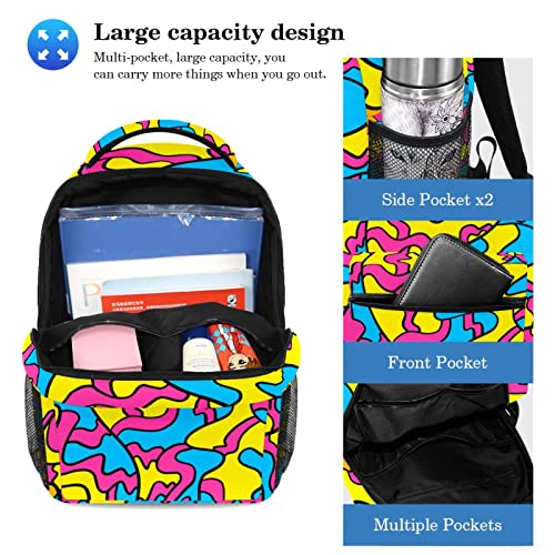 Sac à dos de voyage avec porte-bouteille pour école collège loisirs - 3
