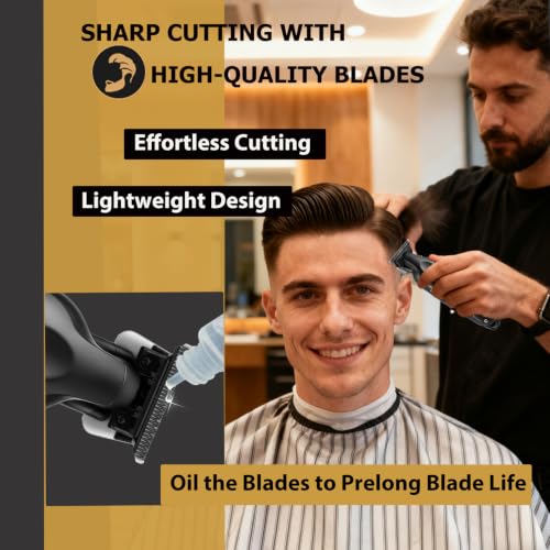 Image of Kemei 2299 Professional Hair Trimmer for Men Electric Hair Clippers Zero Gapped T Blade Outliner Beard Trimmers Barber Hair Cuttings Kit Cordless
