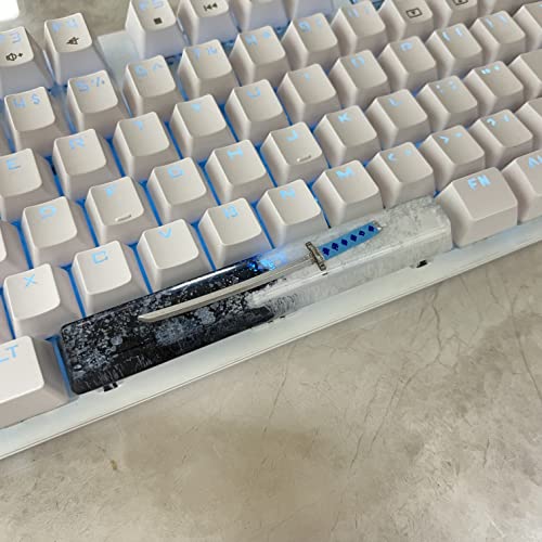 Image of Black White Knife Keycap Custom Space Bar Keycap for MX Mechanical Keyboard Unique Gifts for Friends