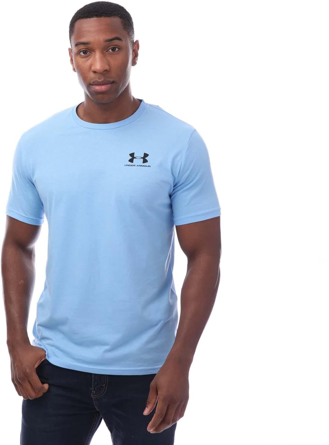 Under ArmourMen's Sportstyle Left Chest Short-Sleeve T-Shirt , (469) Horizon Blue / / Black , XX-Large