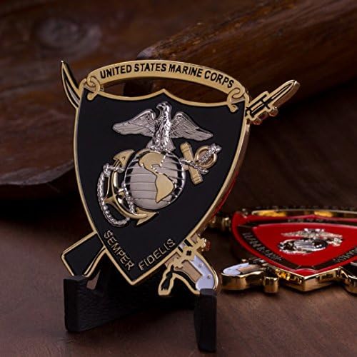 Miniatura 2 de USMC Challenge Coin  TBS The Basic School Challenge Coin! Marine Corps Challenge Moneda! Unreal Detalle Oficialmente autorizado y diseñado por