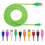  CABLE POUR SAMSUNG HTC BLEU ELECTRIQUE TISSE S3, S4, S5, S6 Samsung HTC Nokia Huawei Xiaomi LG Meizu Lenovo VENDEUR FRANCAIS
