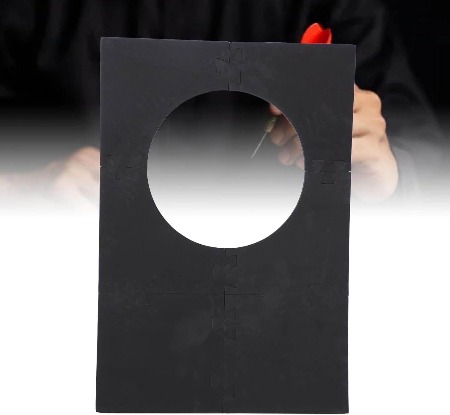 Dartboard Backboard Splicing EVA Dartboard Surround Wall Protector for Home Bar Game Room Club Premium Material Easy Installation 6 Pieces 40.9x27.9x1.0in