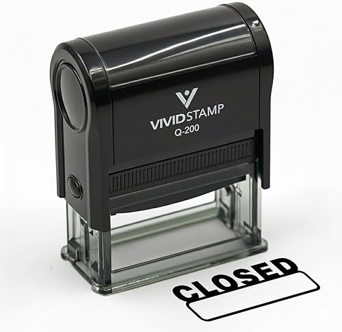 Miniatura 2 de Sello de goma autoentintado cerrado básico (tinta negra) - XL