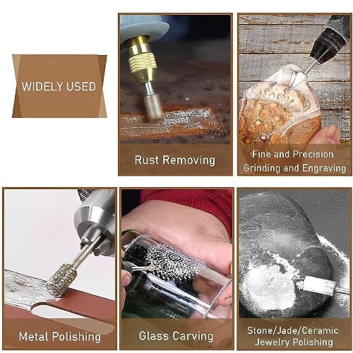 LbsAMP 20 Pezzi Set di Frese Rotanti 6 Diverse