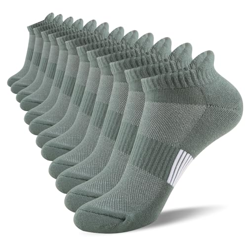 Thickened Towel Sole Running Socks - 6 Pairs Sports Socks, Non-slip, Sweat Absorbent and Breathable