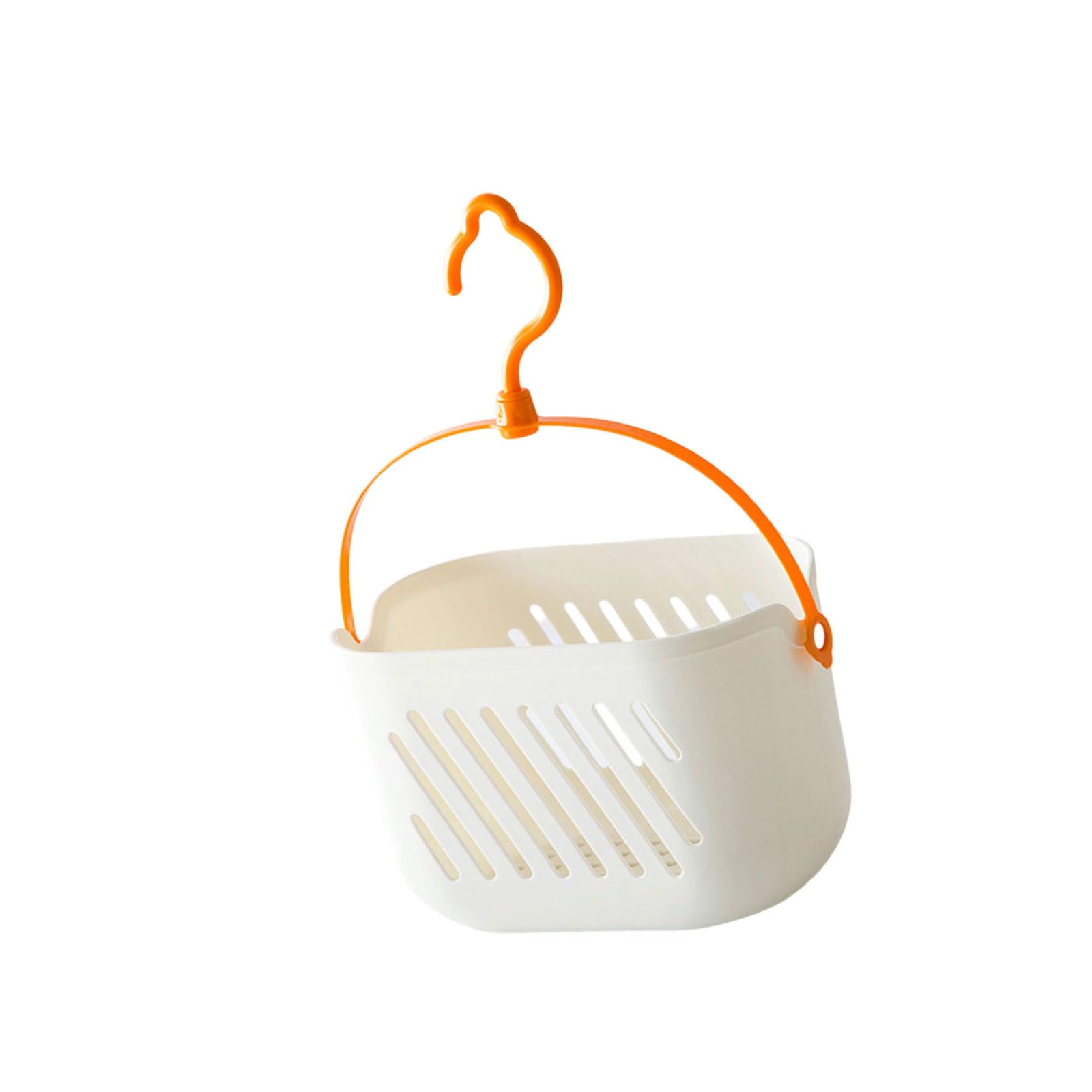 Mekalero Hanging Shower with Drainage Holes & Handle, Bathroom Storage Basket for Toiletries and Cosmetics Shower Shelf Organizers with Handle