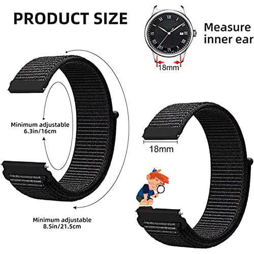 Niboow 18mm Strap for Huawei Watch GT 4 41mm/Garmin Venu 3S/Venu 2S - Image 4