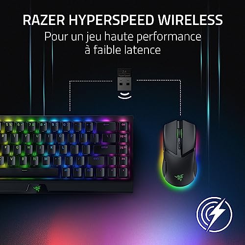 Razer Cobra Pro - Souris Gaming sans Fil Personnalisable Chroma RGB (10 Commandes Personnalisables, 11 Zones d’éclairage Chroma, Capteur Optique 30 K Focus Pro) Noir