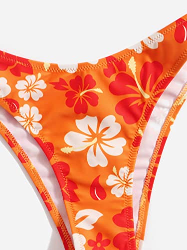 WDIRARA Women's Floral Print Underwire Bikini Swimsuit 2 Piece Bathing Suits Swimwear4