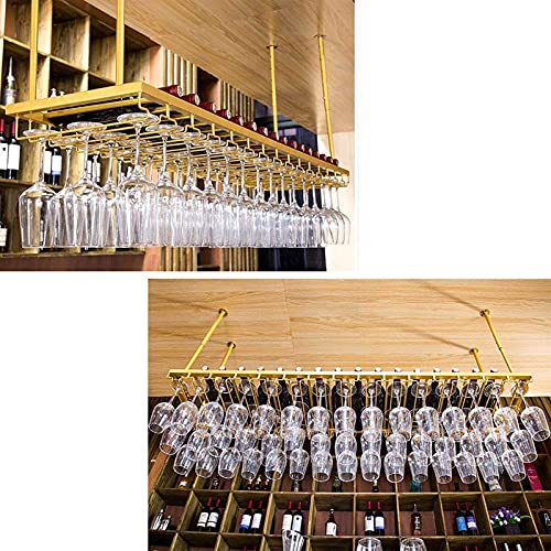 Casiers à vin au plafond pour libérer l'espace des petits comptoirs - 4
