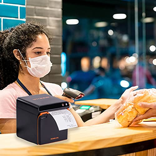 Rongta Thermal Receipt Printer, Pos Printer, 80Mm Restaurant Kitchen Printer With Auto Cutter,Sound Alarm,Support Cash Drawer Esc/Pos,Usb+Ethernet Interface For Windows/Mac/Linux(Ace H1) #TOP5