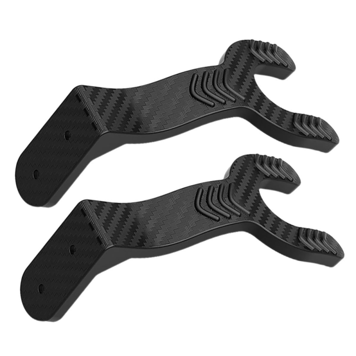 Cabilock 8 Stück Helm Wandhaken aus Abs Schwarz für Motorradhelme und | Werkzeuglose Montage, Platzsparende Aufbewahrung, Einfache Form, für Wand oder Andere Flächen
