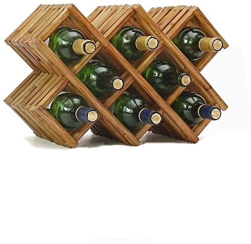 Soporte para botellas de vino de madera tamaño C