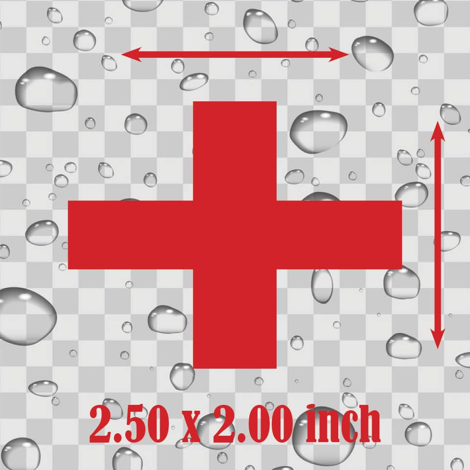 Set Of 6x First Aid Cross Sticker Erste Hilfe Kreuz Aufkleber