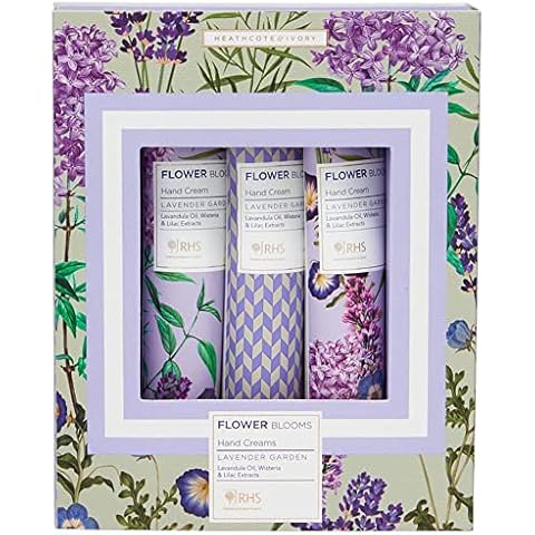 RHS Beauty Lavender Garden Hand Cream Trio Gift Set, 3 x 30ml Cover