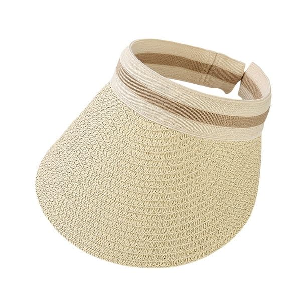 Straw Sun Visor for Women