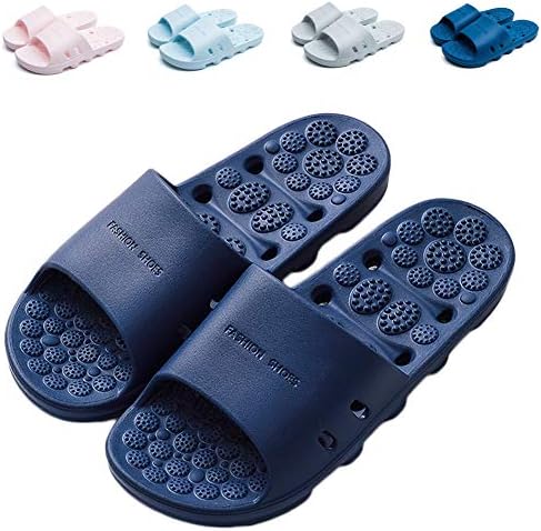 Shower Sandal Slippers with Drainage Holes Quick Drying Bathroom Slippers Gym Slippers Soft Sole Open Toe House Slippers for Men and Women