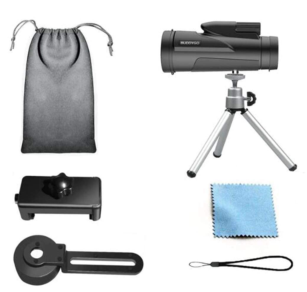 Cámara de teléfono móvil Monocular, 12 Veces; 50 Zoom Monocular, HD Lager Ocular Fmc Recubrimiento Multicapa Telescopio Camping al Aire Libre Concierto Little Surprise
