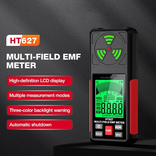 Medidor de EMF con pantalla LCD y alarma sonora miniatura 3