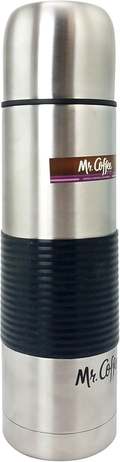Mr Coffee Javelin 16 oz Thermal Bottle-Silicone Sleeve, 1, Brushed Stainless Steel - Image 3