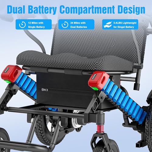 Electric Wheelchair Foldable Lightweight