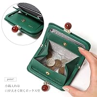 Amazon | [JOKnet] (ペルケ)perche アクリル玉 ドット柄 がま口