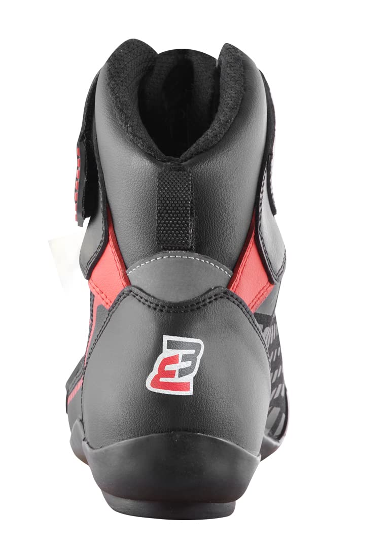 Bogotto GPX Chaussures de moto, noir/blanc/rouge, 45