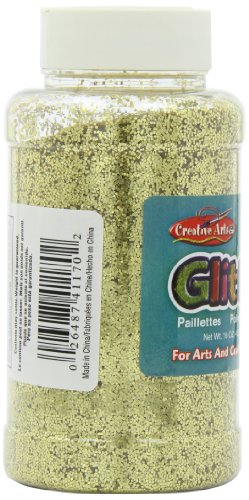 Creative Arts By Charles Leonard Glitter, 16 Ounce Bottle, Gold (41170) #TOP6