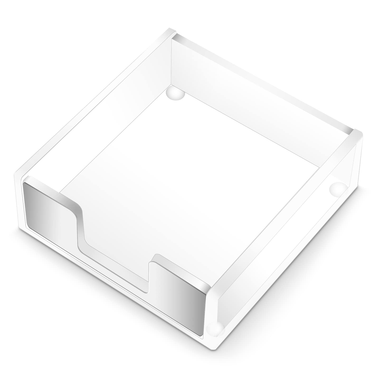 Thinp Sticky Note Holder, Clear Acrylic Sticky Note Dispenser Acrylic Desk Organizer Sticky Note Holder Dispenser for Home Office School Desk Accessories