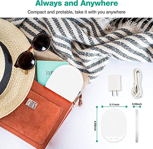 Erligpowht Light Therapy Lamp, Uv-Free 10000 Lux Therapy Light, Touch Control With 3 Adjustable Brightness Levels And 4 Timer Function,Large Light Surface & Rotatable Stand For Home/Office #TOP5