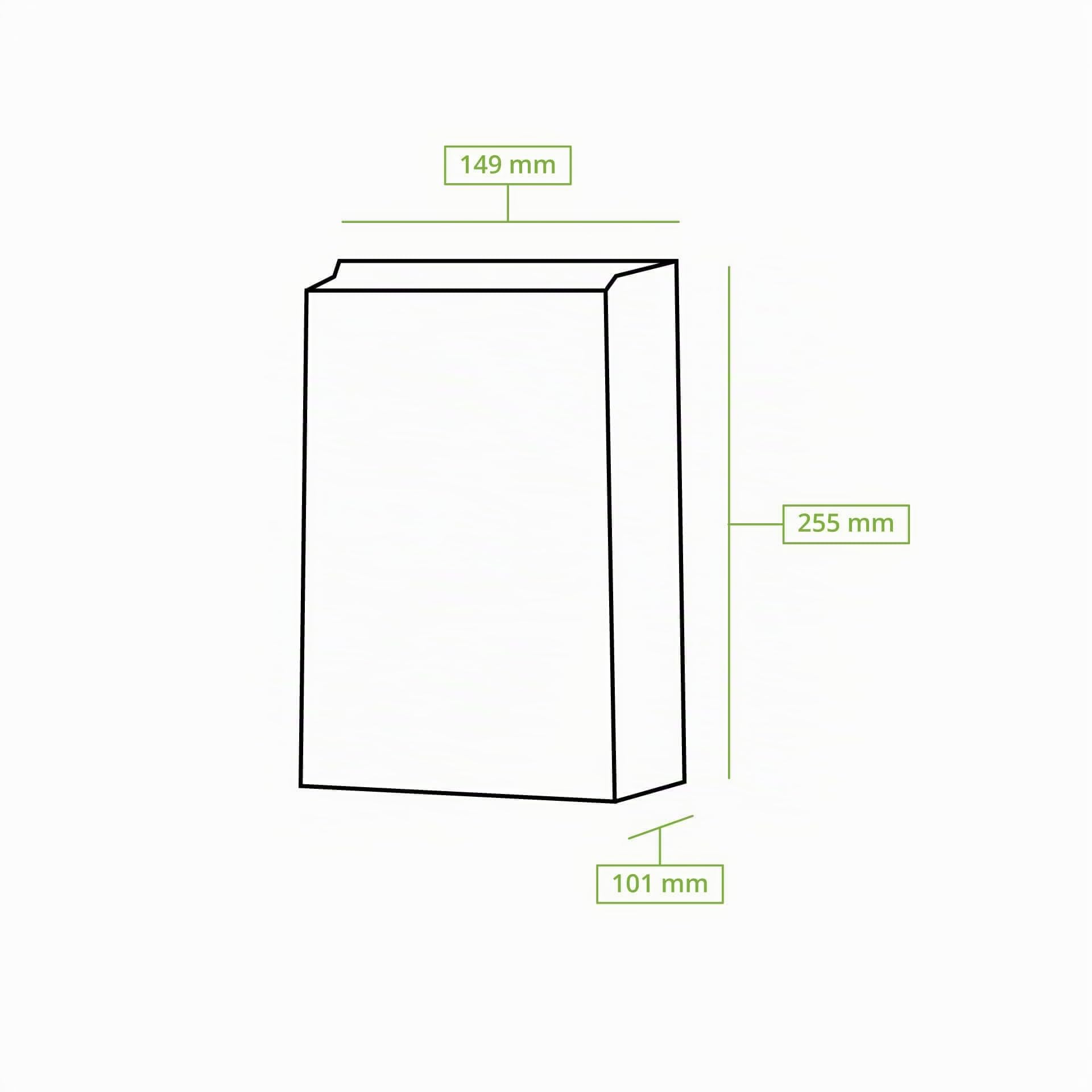 BIOZOYG Sacchetti con fondo quadro L con finestra trasparente biodegradabili 500 pz. Sacchetti di carta Kraft non rivestiti con finestra in plastica bio PLA sacchetti per biscotti tè dolci ecc.