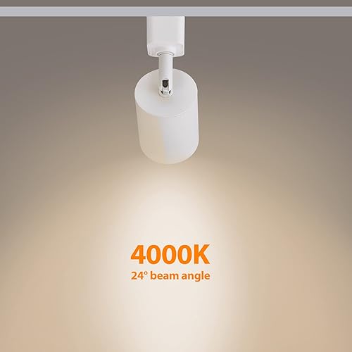Miniatura 7 de VANoopee Paquete de 12 cabezales de iluminación LED regulables de 10 W, tipo H, accesorios de repuesto de luz de riel brillante 4000 K, foco de