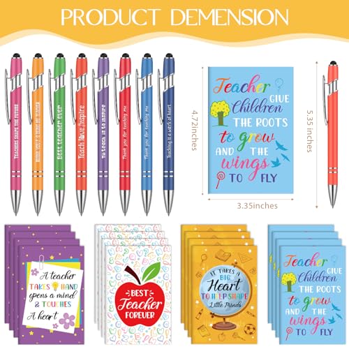 Cadeaux de remerciement enseignant : stylos motivation et carnets de notes
