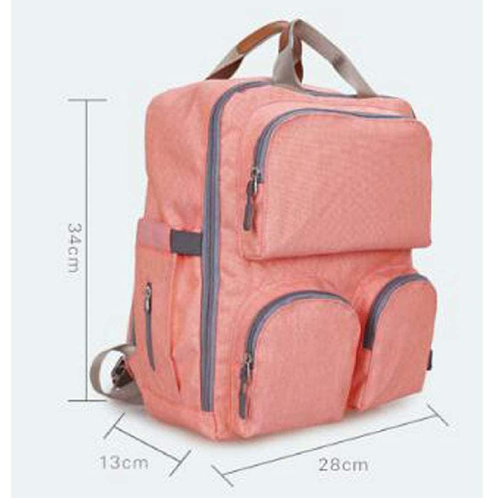 Zaino Mamma Multifunzione, Neonato Fasciatoio Bambino Impermeabile Borsa Grande capacità, Borsa Fasciatoio Passeggino Universale, 2 Tasche isolanti Bottiglia per Viaggiare papà (Color : Blue)