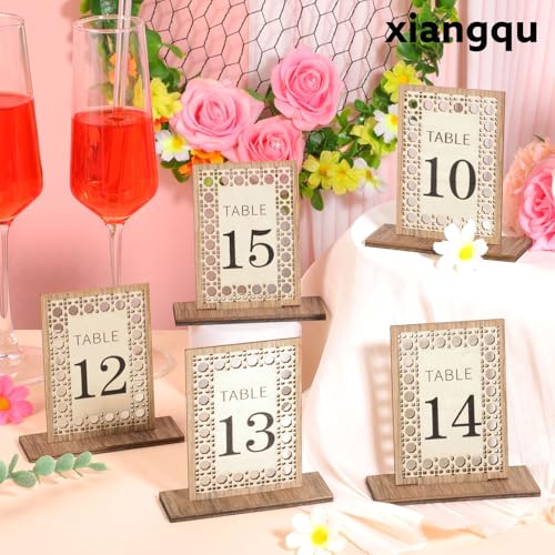 Xiangqu D8845K-11-N 15 Pcs Wooden Table Numbers thumb #4