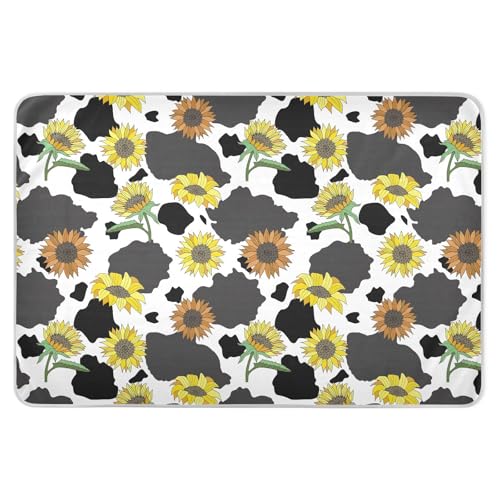 Almohadilla de entrenamiento para ir al baño con estampado de vaca, tamaño extragrande, reutilizable, impermeable, lavable, para cama, antideslizante, productos de ropa de cama para niños, adultos,